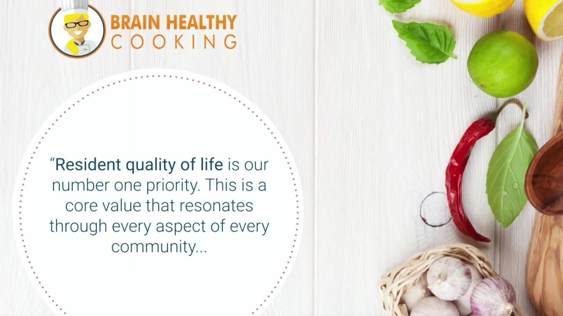 Brain Health Cooking: A Cooking Demo for One