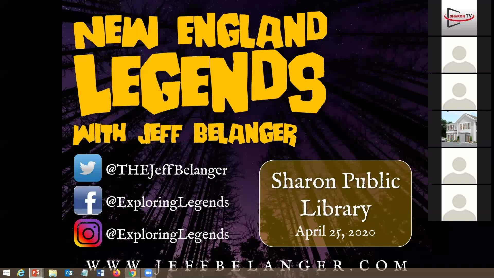 Sharon Public Library Presents: New England Legends with Jeff Belanger